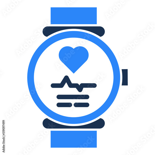 heart watch Vector icon which is suitable for commercial work
