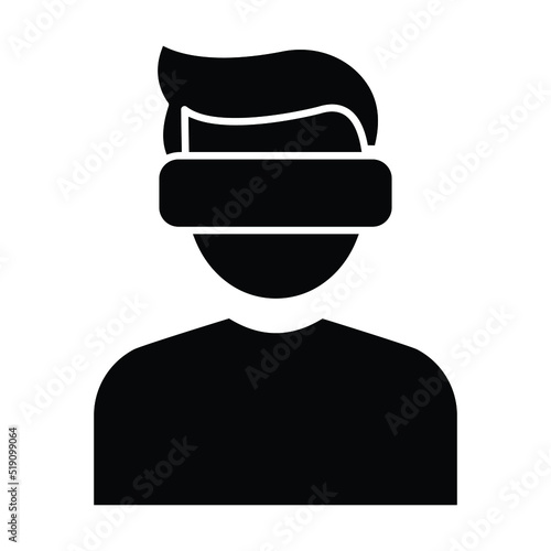 virtual reality Vector icon which is suitable for commercial work

