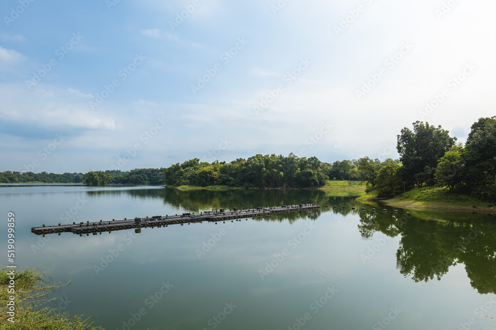 scenery of Lantan, aka Orchid lake, in chiayi, taiwan scenery of Lantan, aka Orchid lake, in chiayi, taiwan