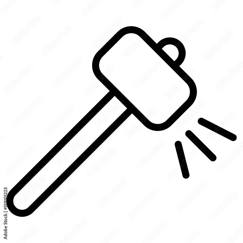 Hammer Vector icon which is suitable for commercial work
