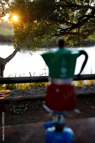 coffee at the river