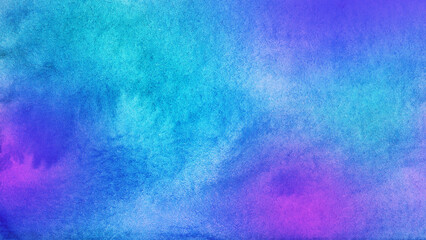  Abstract  watercolor. Purple pink blue teal background. Colorful art background with space for design. Web banner. Christmas, valentine, mother's day, holiday concept.