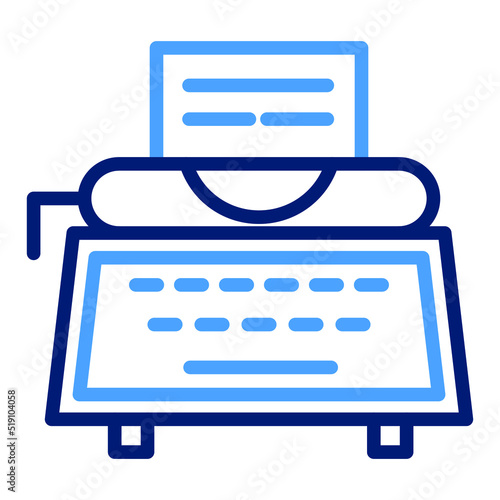 type machine Vector icon which is suitable for commercial work

