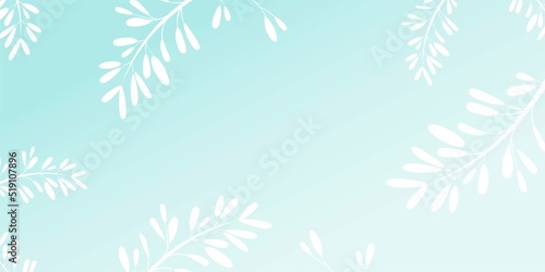 Floral pattern. Wallpaper of leaves and flowers. Seamless pattern with plant elements. Bright print for textiles and wrapping paper. Botanical texture. Vector illustration