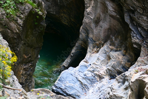 Wasser in der Tiefe der Lichtensteinklamm