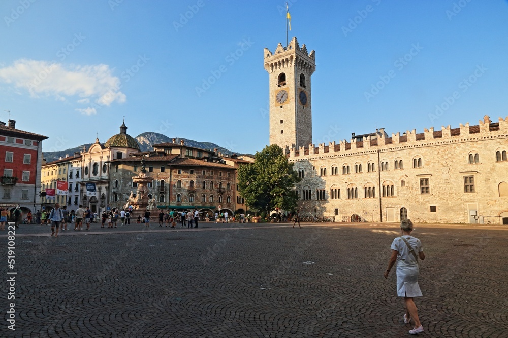 Trento downtown in Northern Italy
