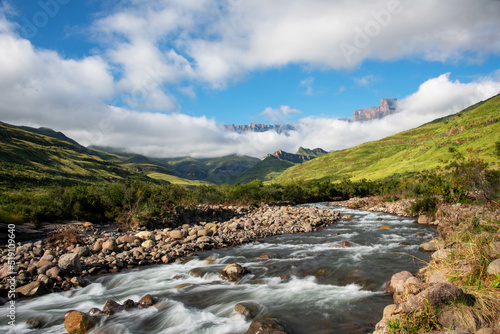 Tugela river in the Drakensburg mountains