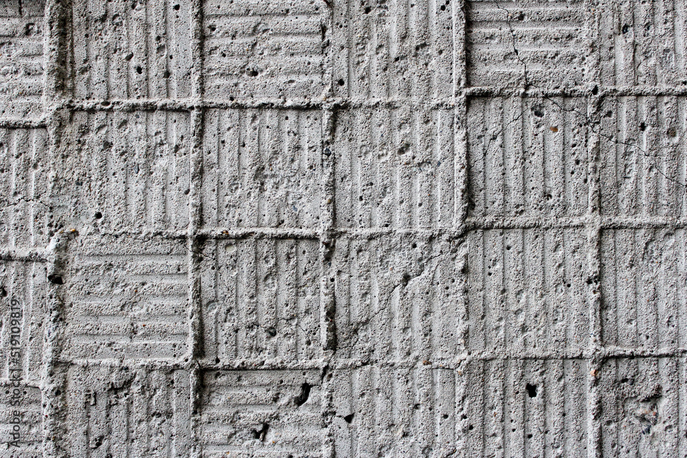 Old cement background with traces of square tiles Old cement background with traces of square tiles