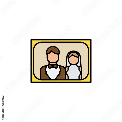 picture line icon. Elements of wedding illustration icons. Signs  symbols can be used for web  logo  mobile app  UI  UX