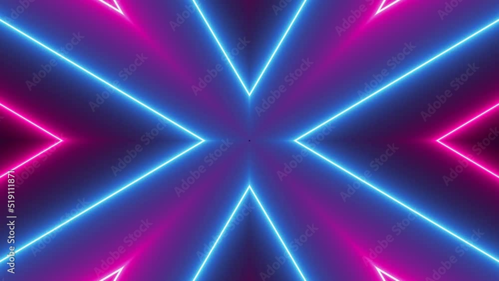 Hypnotic strobe background. Led laser neon lights flickering. Strong crazy moving shapes. Music show opener video
