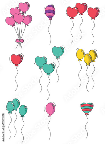 balloon vector design illustration isolated on white background 