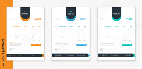 Corporate Invoice Design template bundle