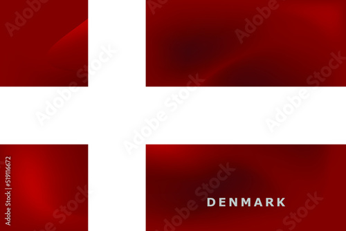 National flag of Denmark. Realistic pictures flag