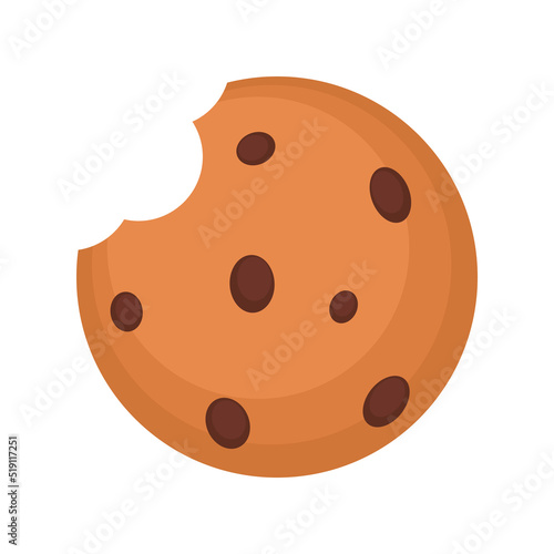 Cookie logo design. Cookie vector on white background.