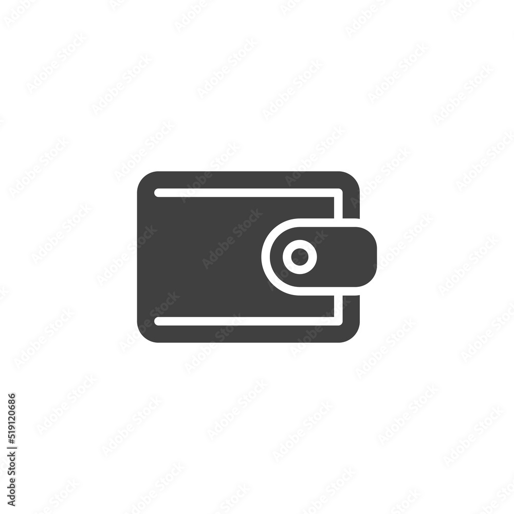 Money wallet vector icon Money wallet vector icon