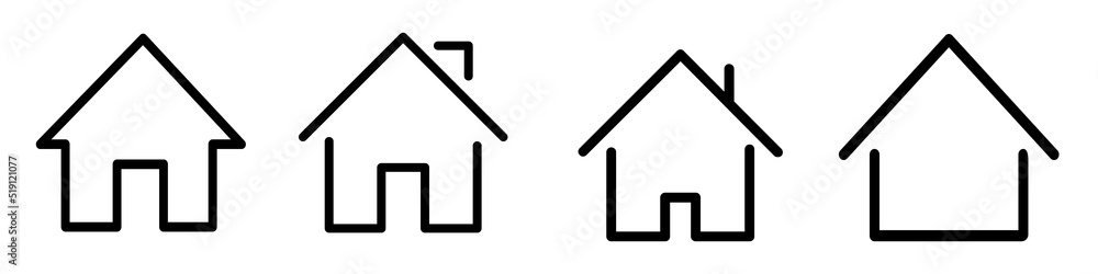 House vector icon set. home illustration sign collection. building symbol. House vector icon set. home illustration sign collection. building symbol.