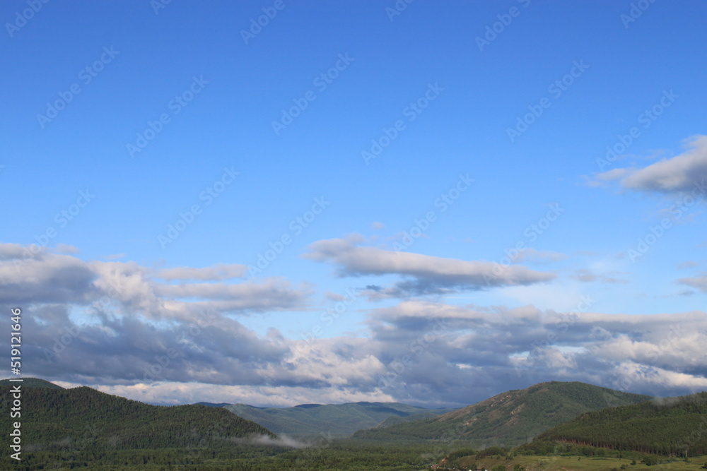 Fototapeta premium clouds in the mountains