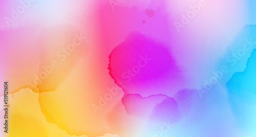 Colorful Watercolor Art Background in Vector. Wallpaper Design with Brush Paint Splashes. Bright Watercolor Illustration for Prints, Banners, Posters, Wall Art, Cover and Invitation Cards