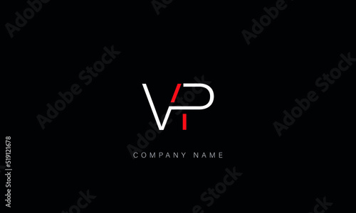 VP, PV Abstract Letters Logo Monogram photo