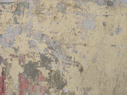 Grunge Old Peeled wall Abstract background vintage grunge background texture design with elegant antique paint on wall illustration.Raw concrete wall texture.Gray stucco wall texture background. © vandana