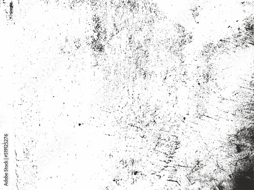 Black and white grunge urban texture vector with copy space. Abstract illustration surface dust and rough dirty wall background with empty template. Distress and grunge effect concept. 