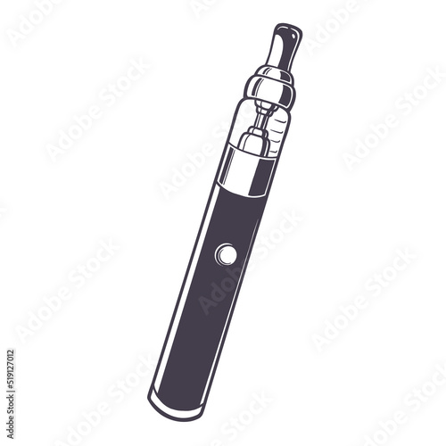 Electronic cigarette vape vector icon