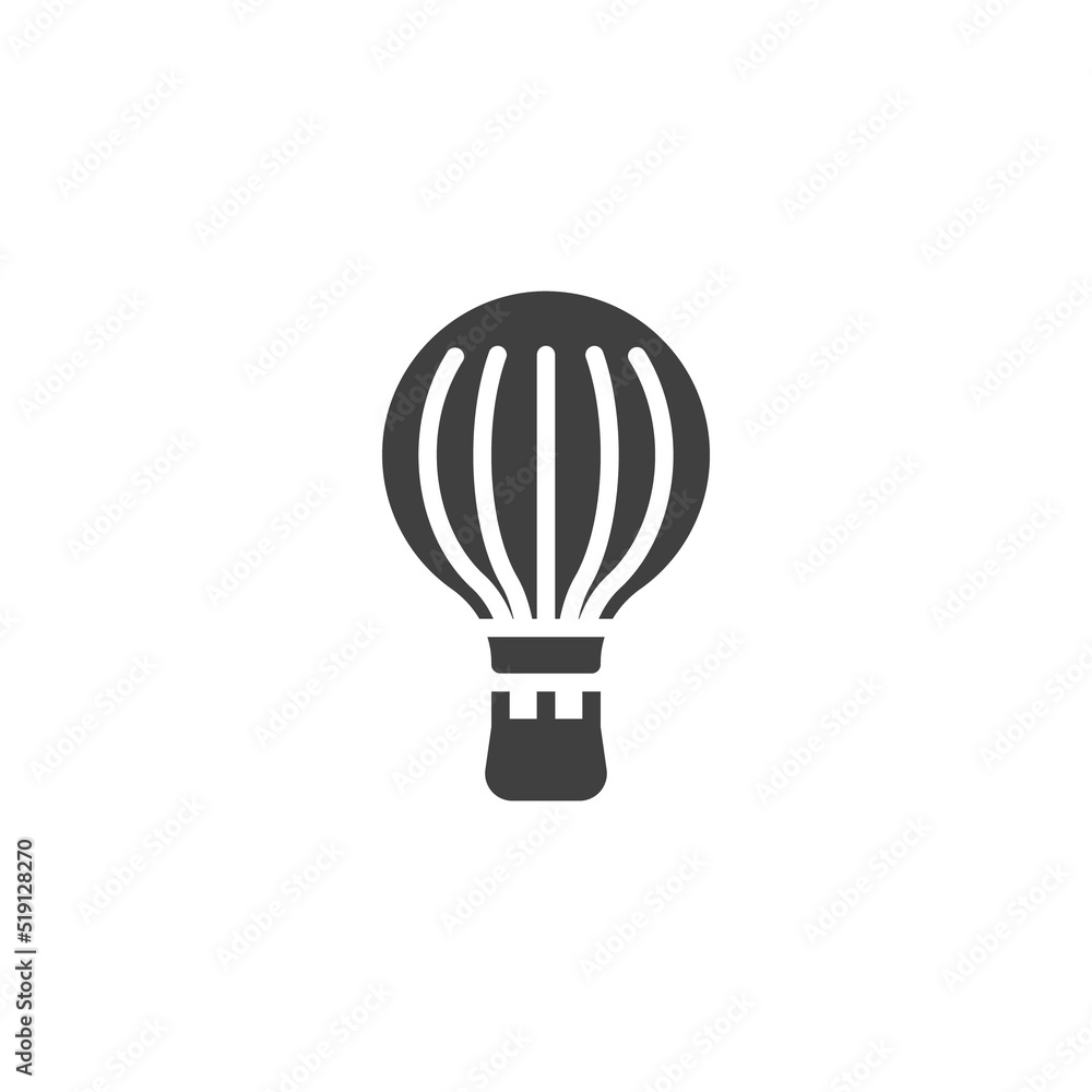 Obraz premium Hot air balloon vector icon