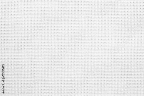 Fabric canvas woven texture background in pattern light white color blank. Natural gauze linen  carpet wool and cotton cloth textile