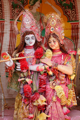 Hindu gods Krishna and Radha