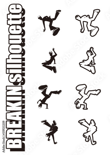 BREAK DANCE SILHOUETTE