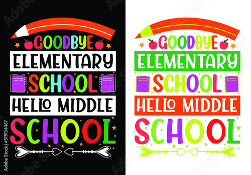creative Back to school t-shirt design 100 days of school typography t-shirt design premium vector