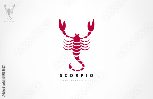 Scorpio logo vector. Animal design.