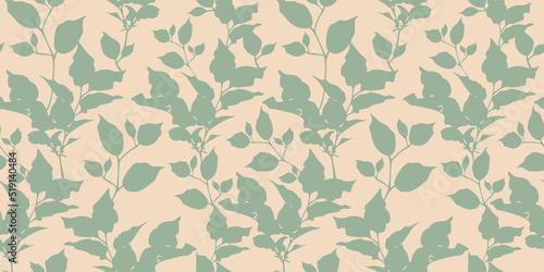 Vector seamless background with floral ornament. Ideal for printing on fabric, card design, invitations, decorative background
