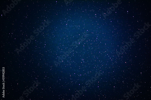 Astro photography. Night sky and shining stars. Milky Way