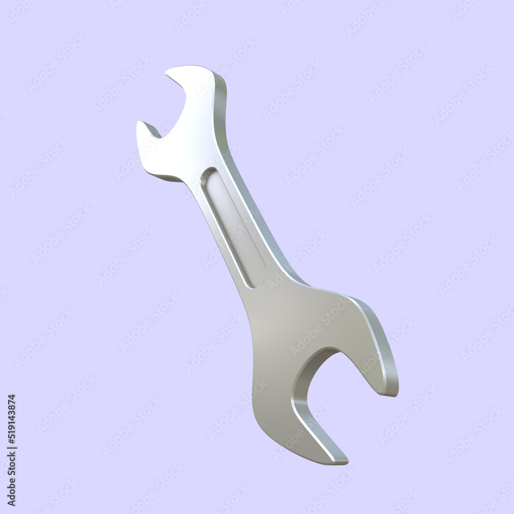 Realistic 3D Render of Wrench Realistic 3D Render of Wrench