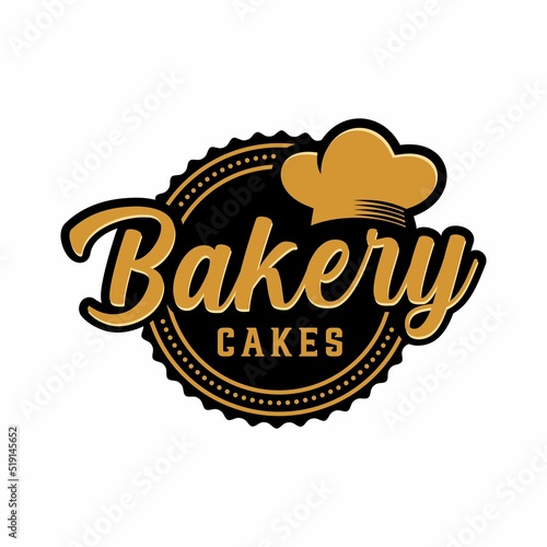 Bakery. Handwritten inscription. Hand drawn calligraphy lettering typography badge. It can be used for signage, logos, branding, product launches