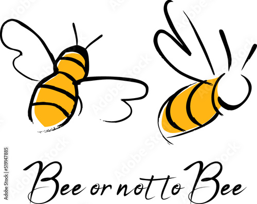 Billede på lærred Bee or not to bee