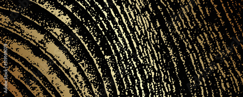 Wooden gold vector art texture background with wood pattern. Natural wood pattern for cover menu, card, flyer, poster, banner. Premium template for design. Gold and black natural eco backdrop.