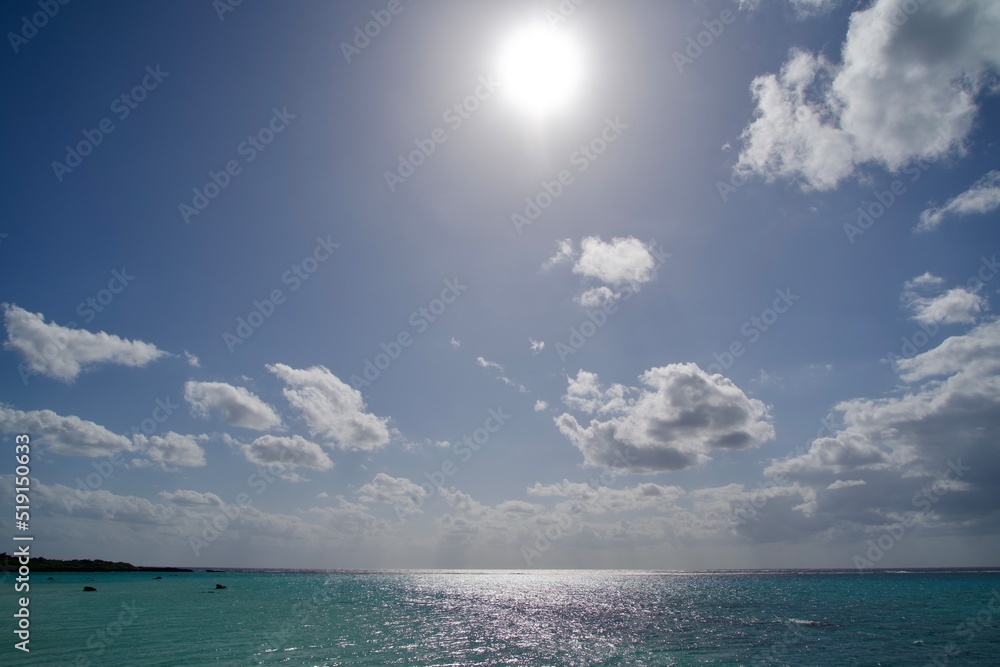 Sun and Seascape of Irabu Island Sun and Seascape of Irabu Island
