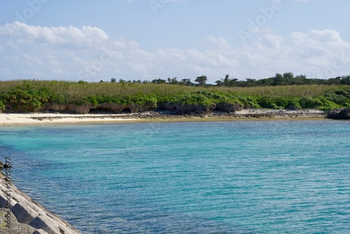 Scenery along the coast of Irabu Island