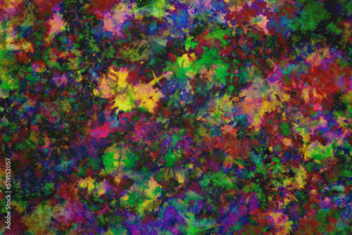 tie dye pattern hand dyed on cotton fabric abstract texture background.