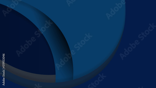 Abstract black background with blue circle rings. Digital future technology concept. vector illustration.