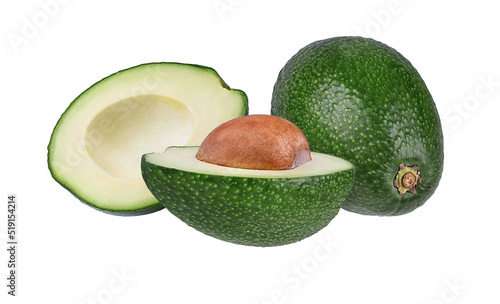 Avocado isolated on white background