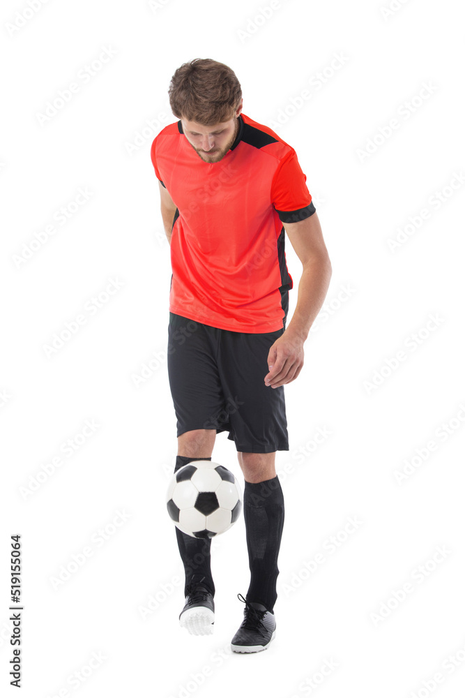 Soccer player isolated on white Soccer player isolated on white
