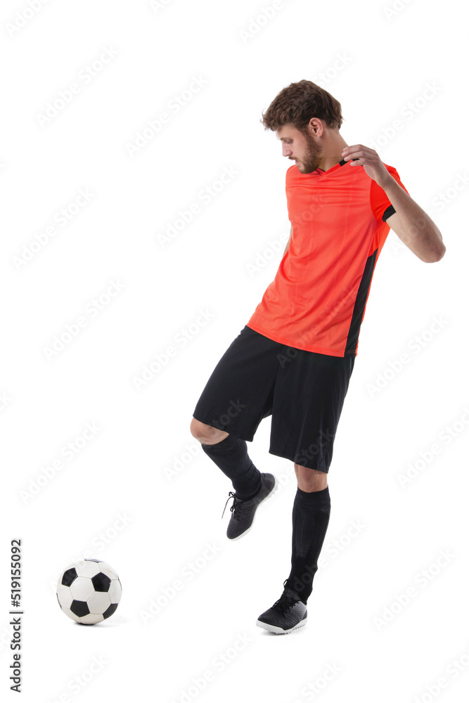 Soccer player isolated on white Soccer player isolated on white