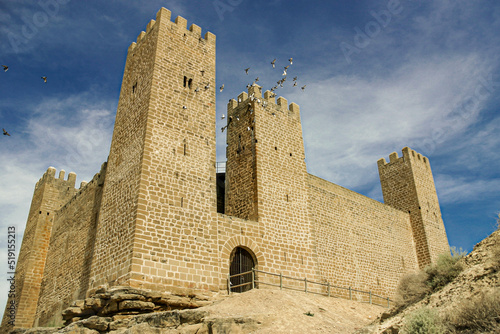 Castillo de Sadaba in the Bardenas Reales, Aragon, Spain photo