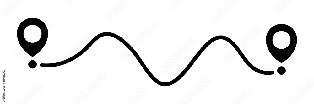 Pin map line. Navigation pointers. Vector illustration isolated on white. Pin map line. Navigation pointers. Vector illustration isolated on white.