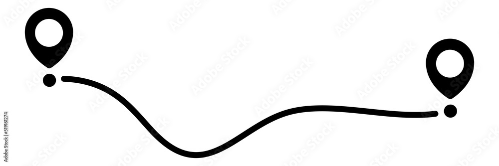 Pin map line. Navigation pointers. Vector illustration isolated on white. Pin map line. Navigation pointers. Vector illustration isolated on white.