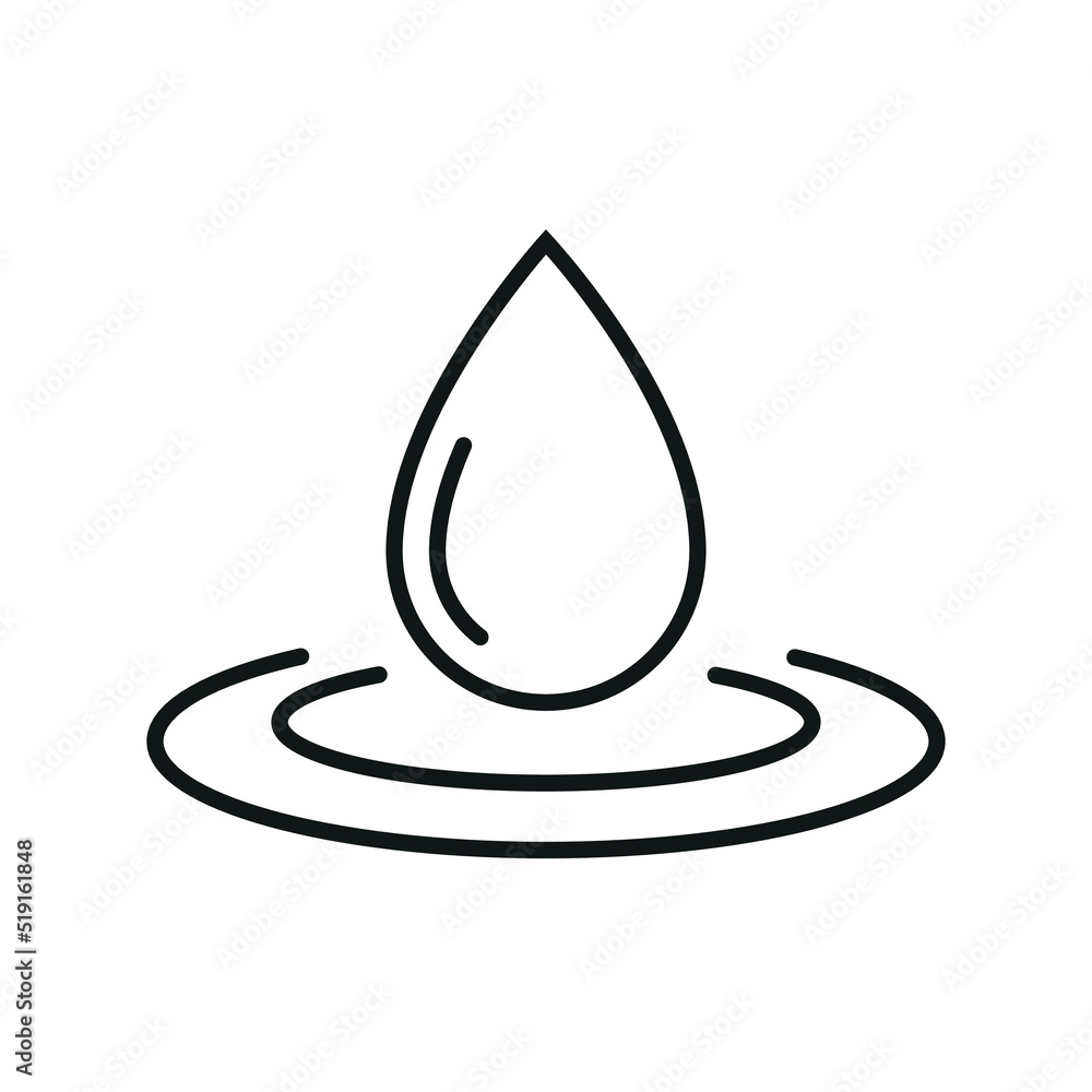 Water drop icon - editable stroke Water drop icon - editable stroke