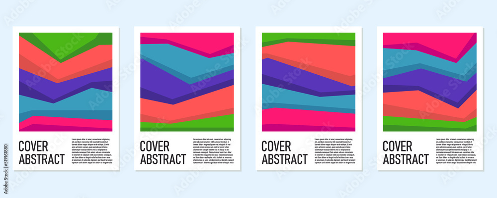 Abstract colorful geometric background for poster and cover